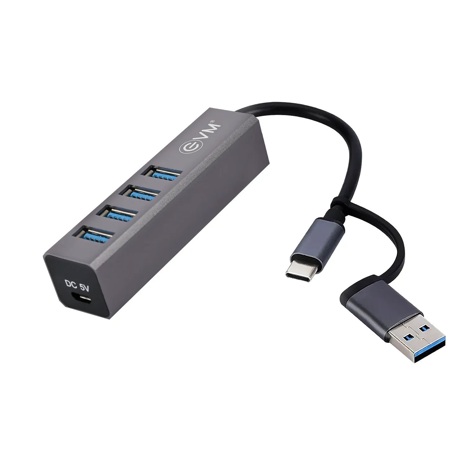 EVM Type-C + USB to USB 3.0 Hub 4 Port (CA3.0-HUB) (A1666) view 2